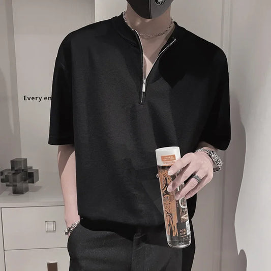 Men’s Half Zip Polo Shirt